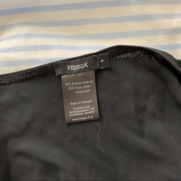 Filippa K Black Sleeveless V-neck Dress with pockets - Picture 4 of 4